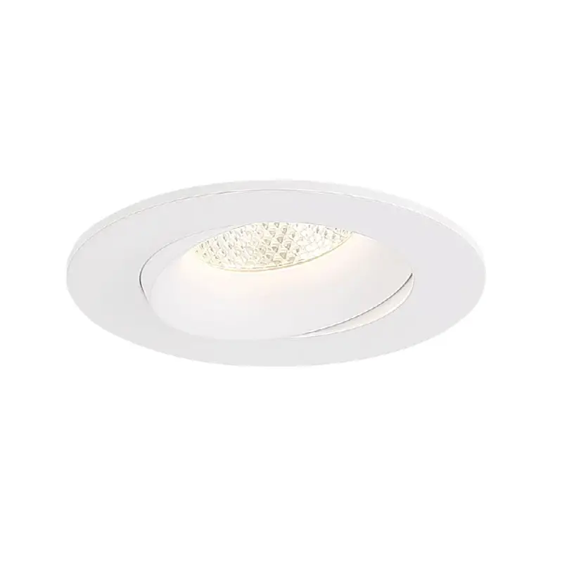 Midway 3.5" 12W 1 Light Round Gimbal Trim 5CCT White (0-10V)