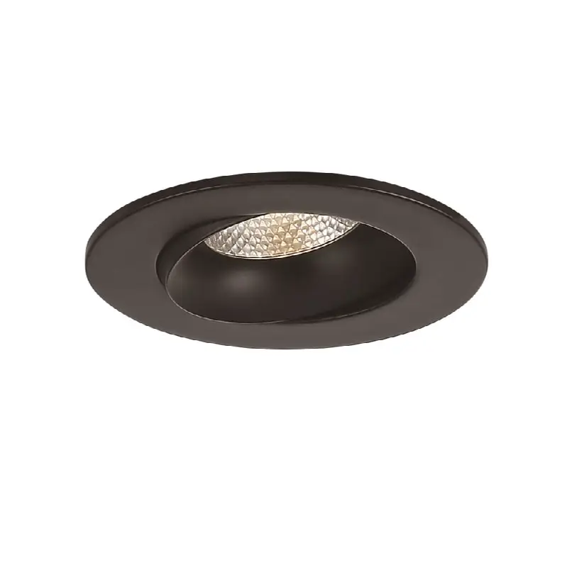 Midway 3.5" 12W 1 Light Round Gimbal Trim 5CCT Black