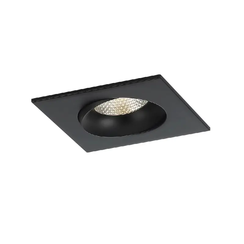 Midway 3.5" 12W 1 Light Square Gimbal Trim 5CCT Black
