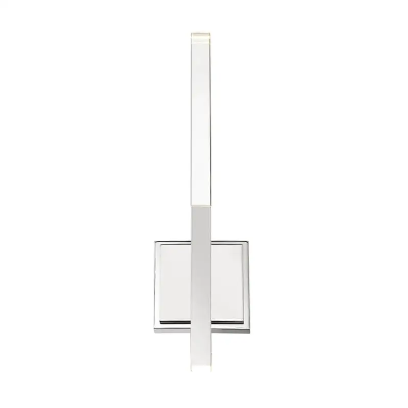 Benicio, Wall Sconce, 18", Polished Nickel, Clear Glass