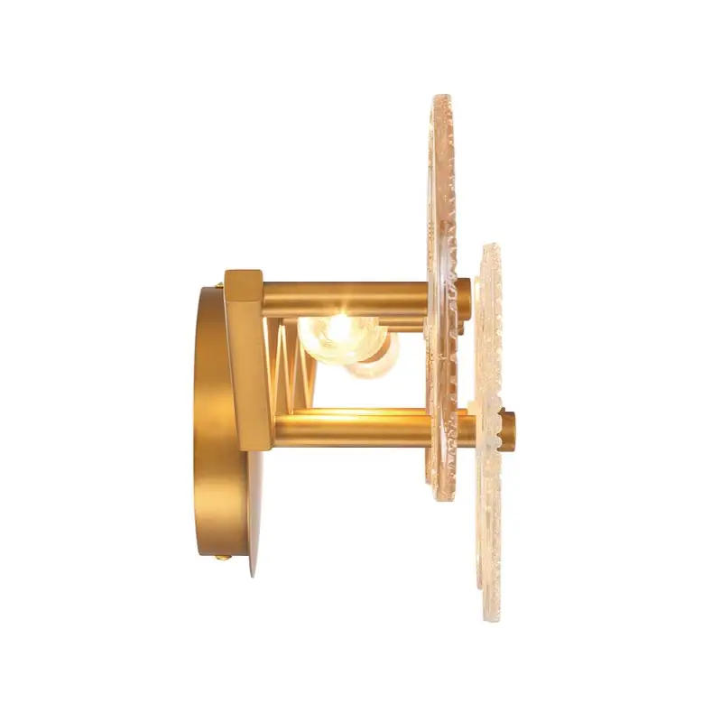 Sue-Anne, Vanity, 30", Matte Gold, Clear-Amber Glass