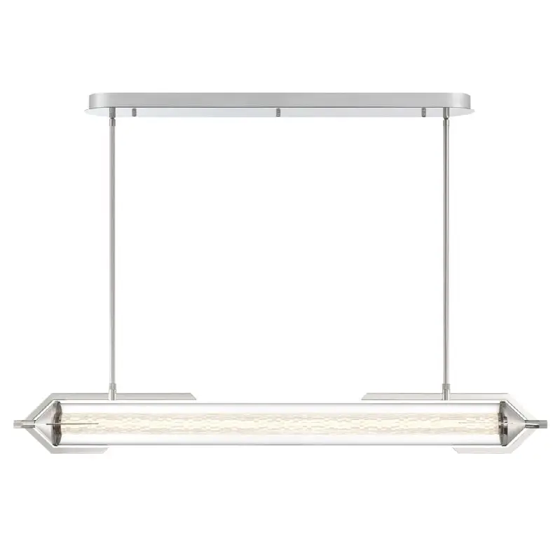 Espada, Chandelier, 48", Polished Nickel, Clear Glass