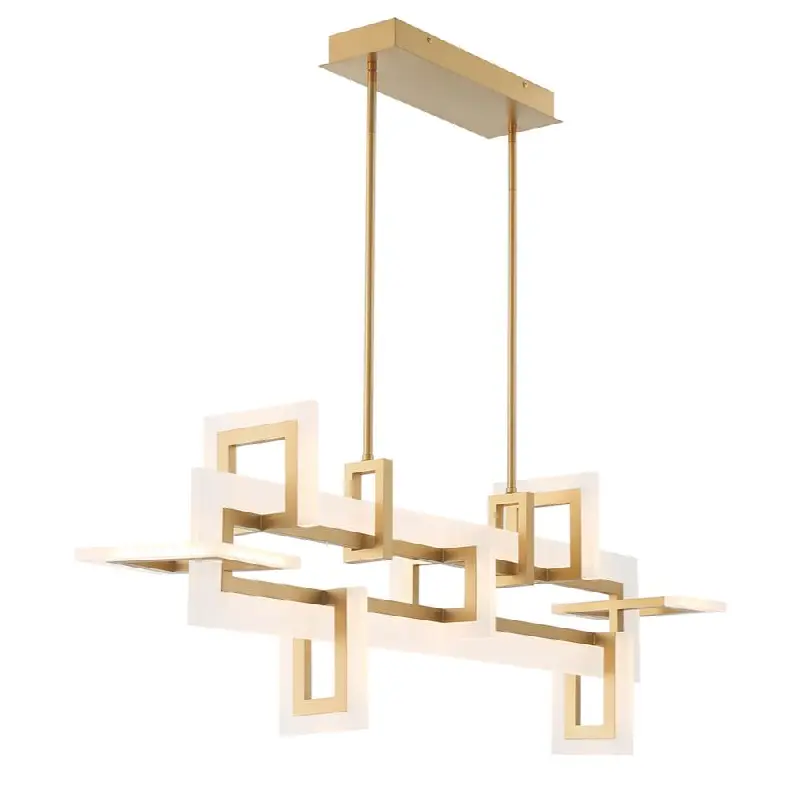 Inizio, Chandelier, 48", Matte Gold