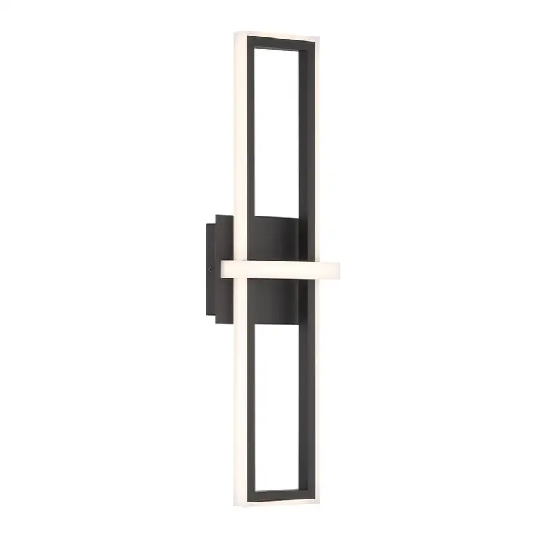 Bordo, Outdoor, 24", Matte Black, White Acrylic