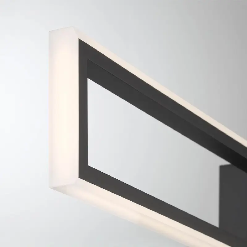 Bordo, Outdoor, 36", Matte Black, White Acrylic