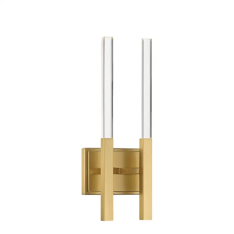 Benicio, Wall Sconce, 2-Light, 18", Gold, Clear Glass