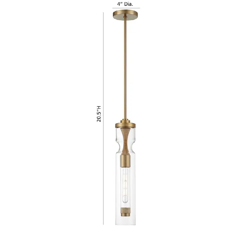 Mistero, Pendant, 21", Gold, Clear Glass
