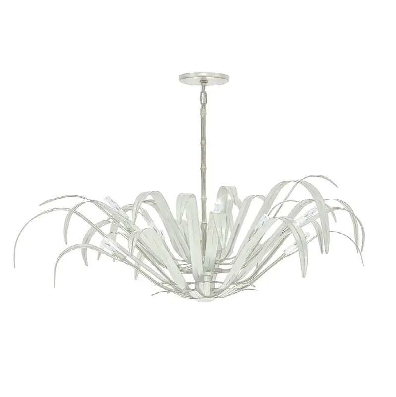 Kagra, Chandelier, 12-Light, 56", Distressed White