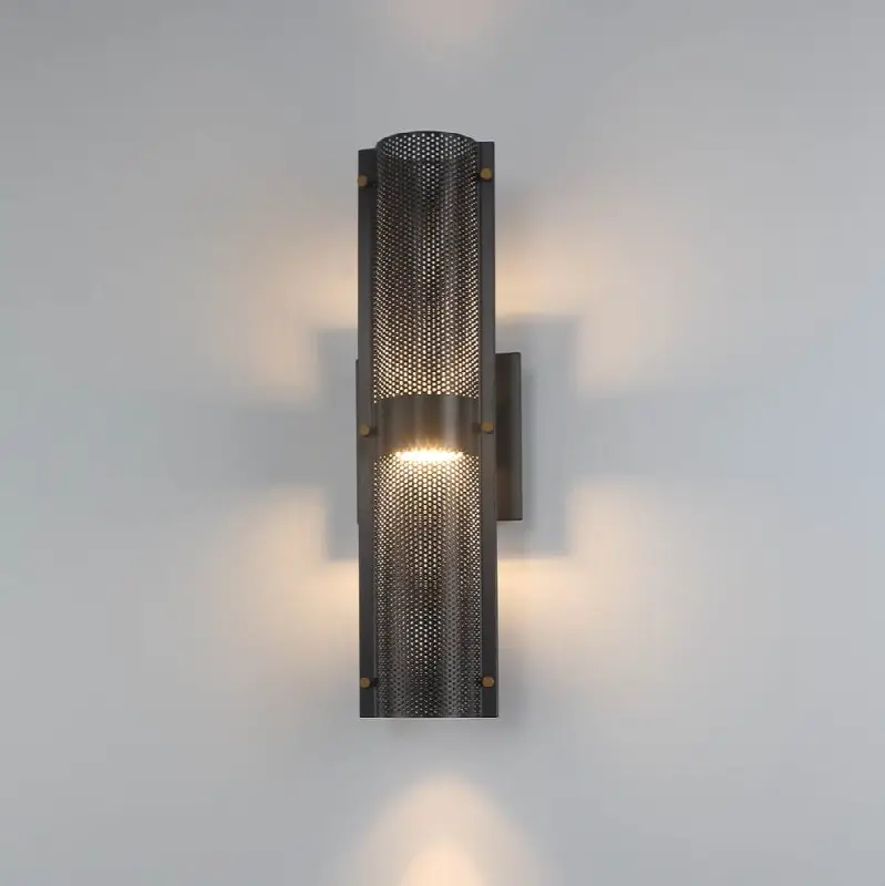 Westcliffe, Outdoor, 2-Light, 17", Gold-Black Mix