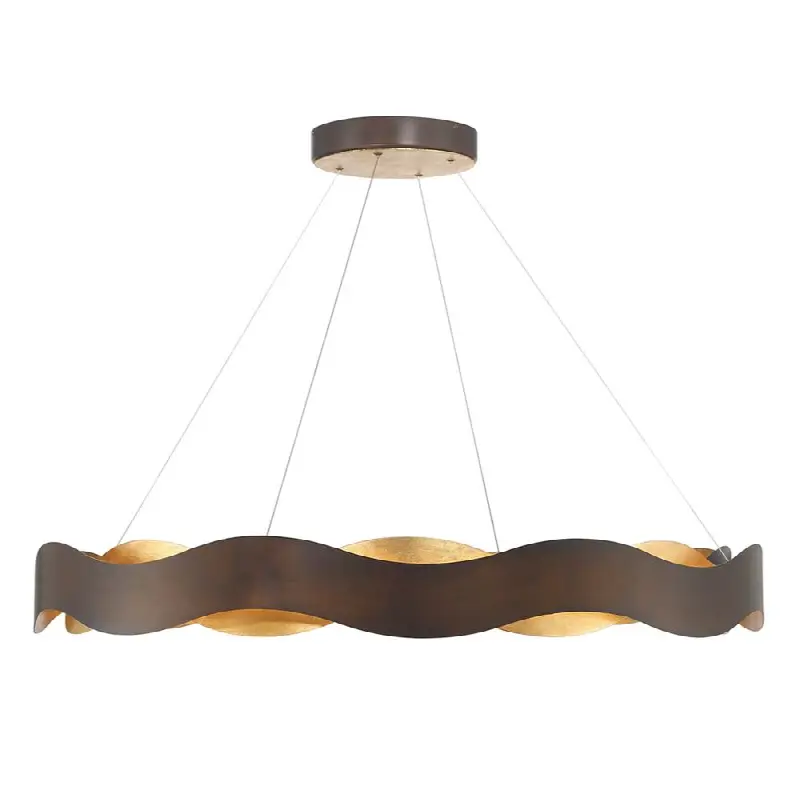 Vaughan, Chandelier, 46", Bronze-Gold Mix, Gold Steel