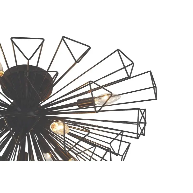 Dendelio, Chandelier, 9-Light, 30", Matte Black