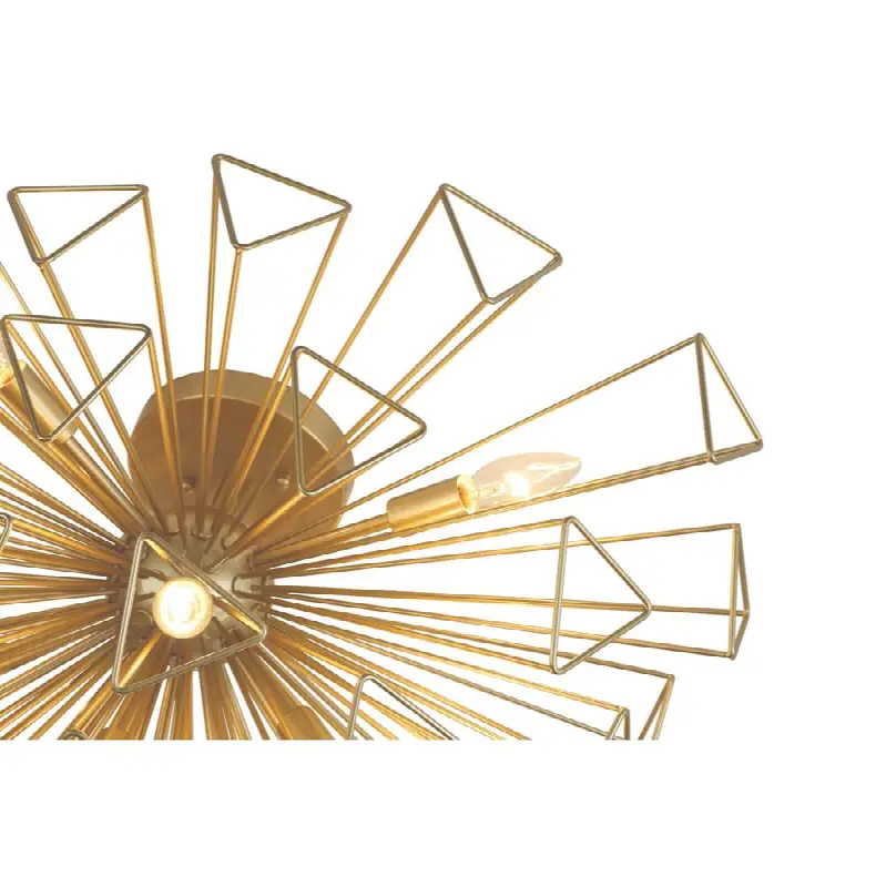Dendelio, Chandelier, 9-Light, 30", Matte Gold