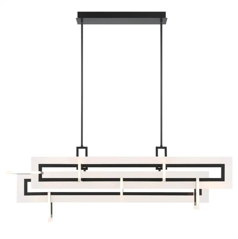 Inizio, Chandelier, 55", Matte Black