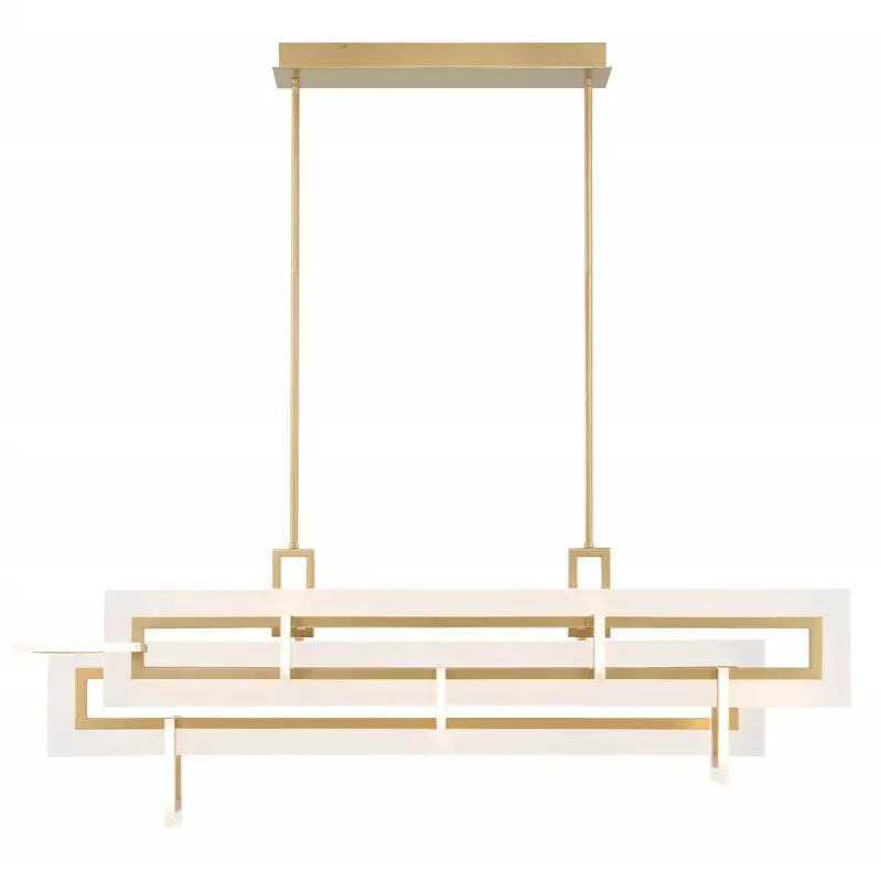 Inizio, Chandelier, 55", Matte Gold