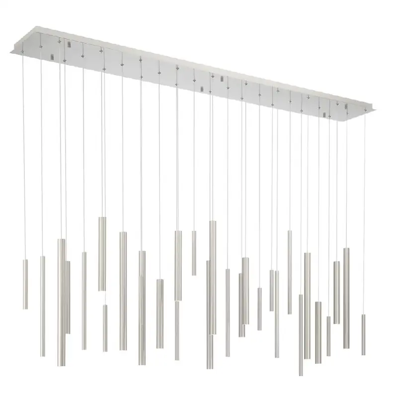 Santana, Chandelier, 30-Light, 72", Satin Nickel