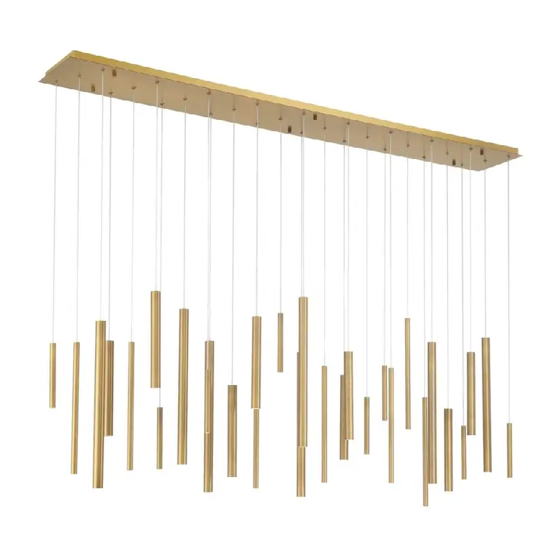 Santana, Chandelier, 30-Light, 72", Antique Brass