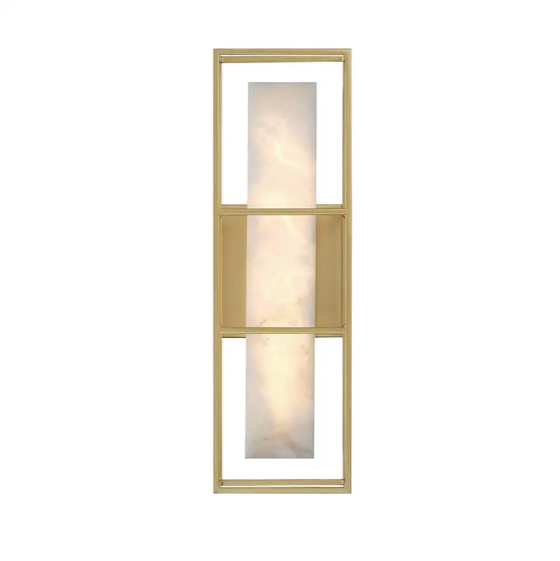 Blakley, Outdoor, 16", Matte Gold, Alabaster
