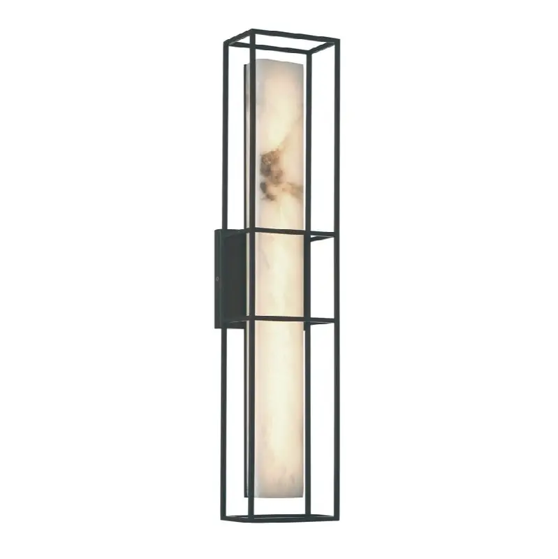 Blakley, Outdoor, 24", Matte Black, Alabaster
