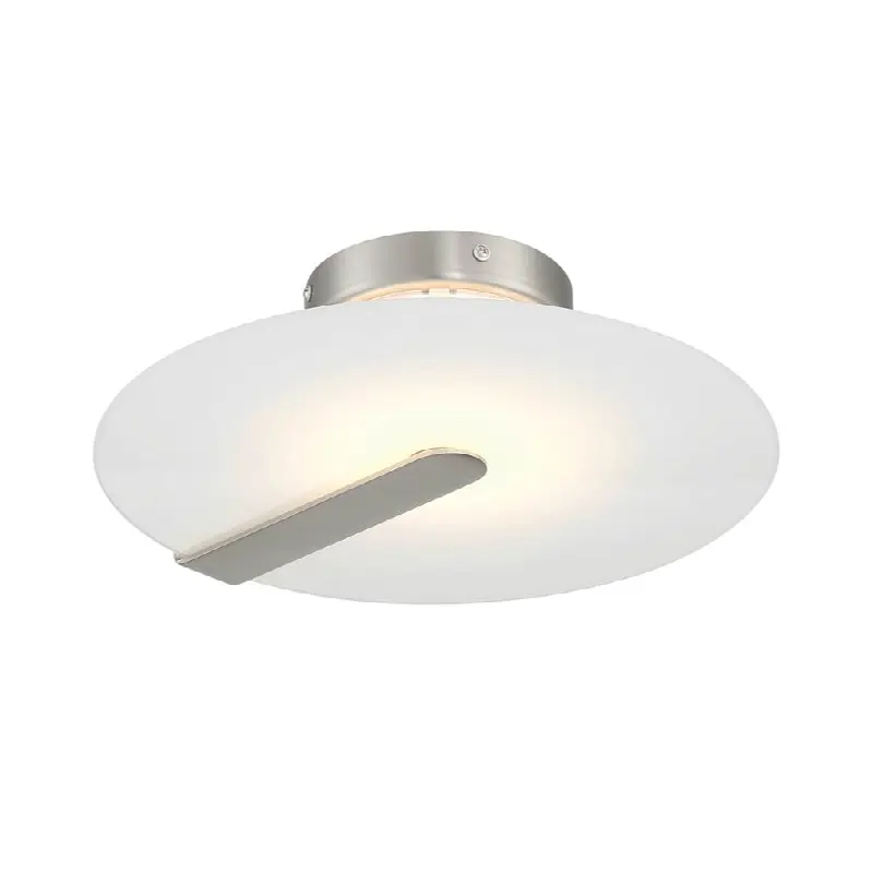 Nuvola, Flush Mount, 12", Satin Nickel