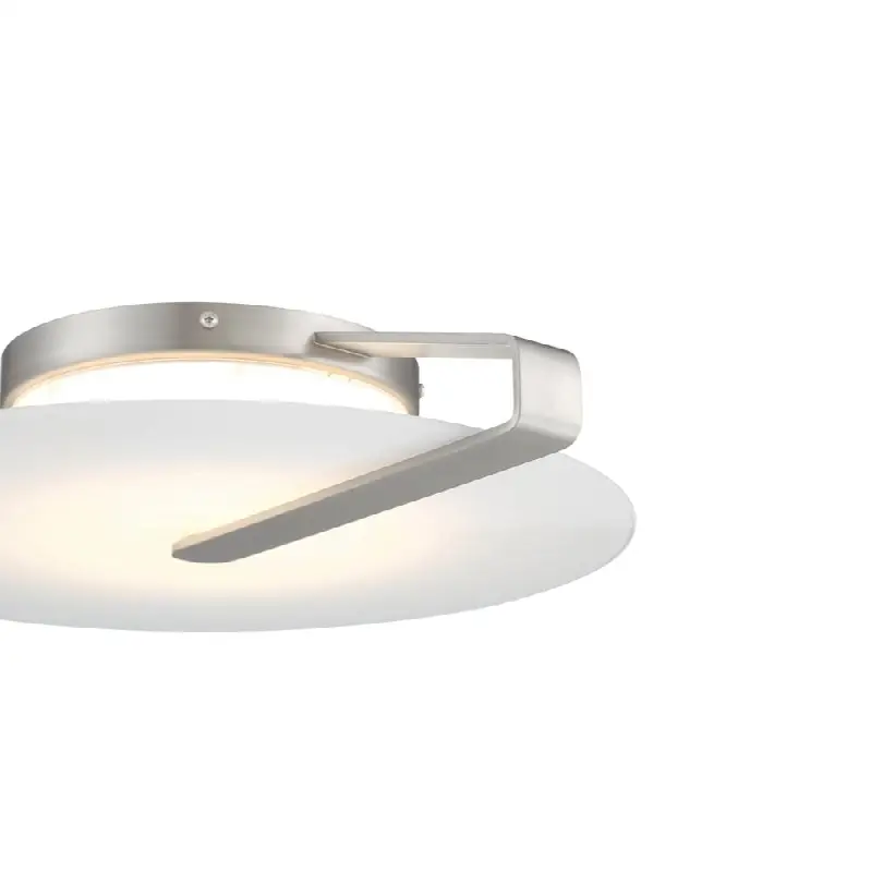Nuvola, Flush Mount, 17", Satin Nickel