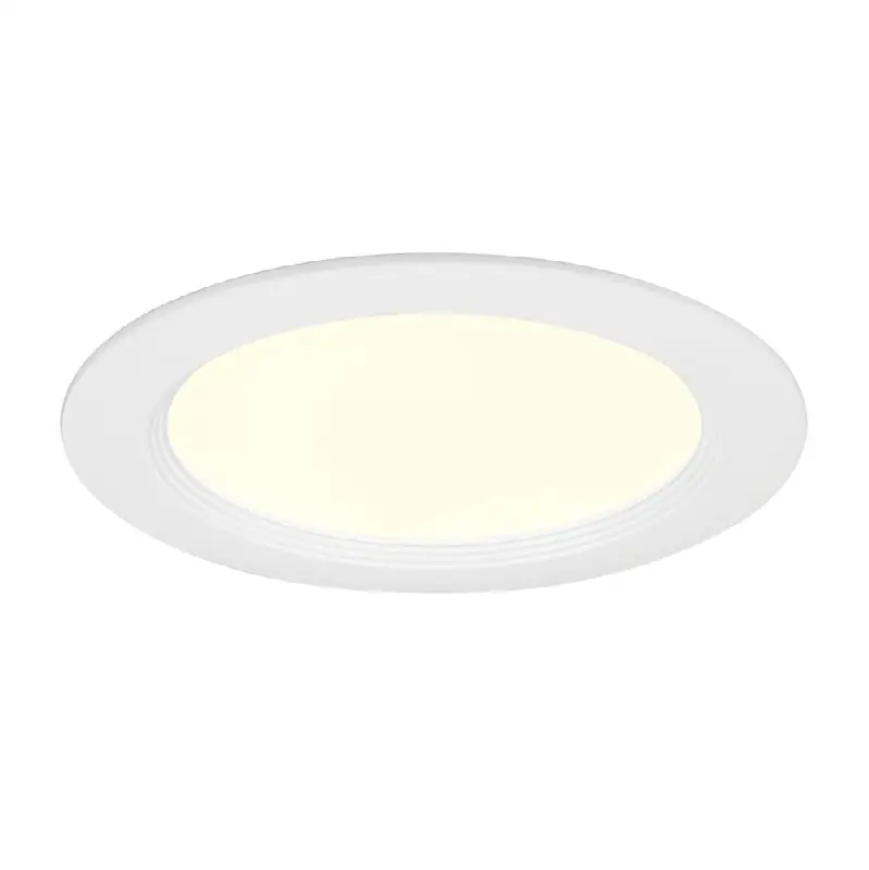 Midway 6" Slim 15W 1 Light Round Fire Rated Trim 5CCT White