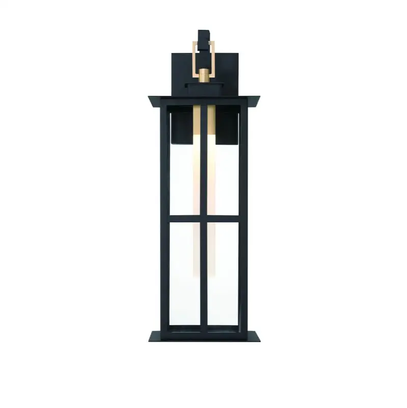 Greyson, Outdoor, 22", Brass-Black Mix, Clear Glass
