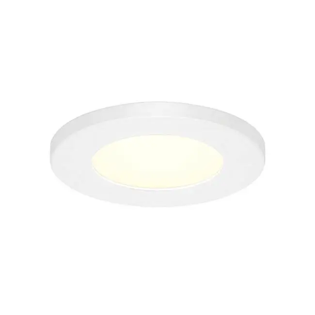 Midway 2" Lensed 8W 1 Light Round Trim 5CCT White