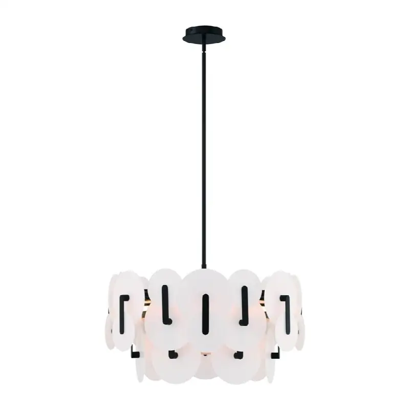 Nuvola, Chandelier, 24", Matte Black