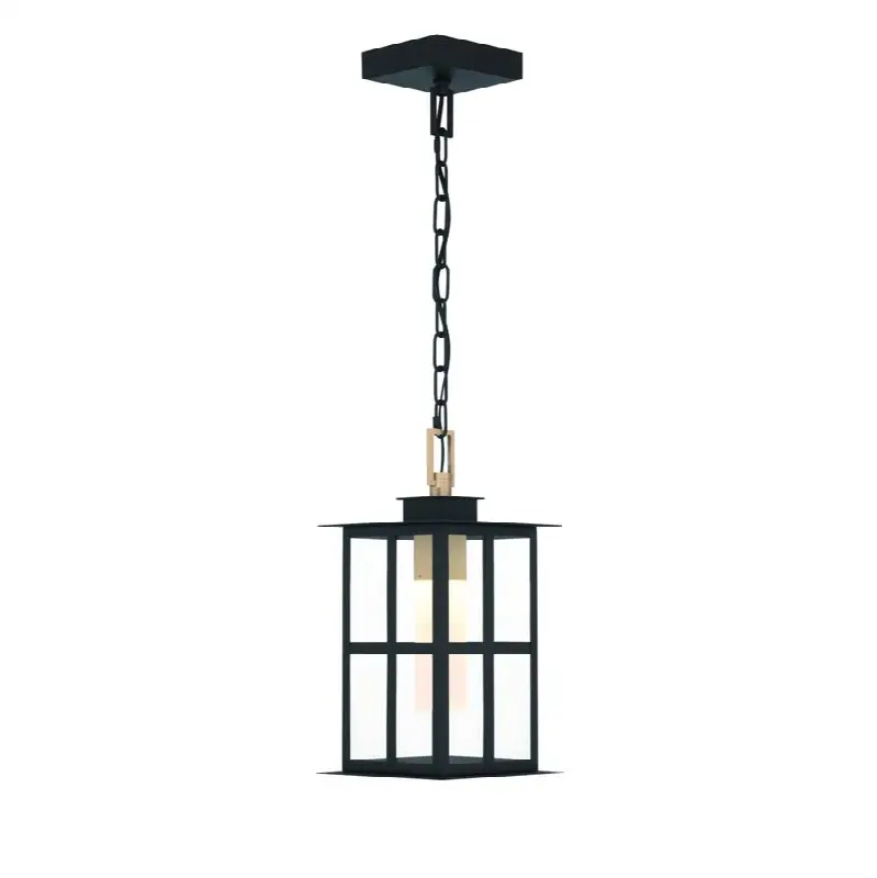 Greyson, Outdoor, 16", Brass-Black Mix, Clear Glass