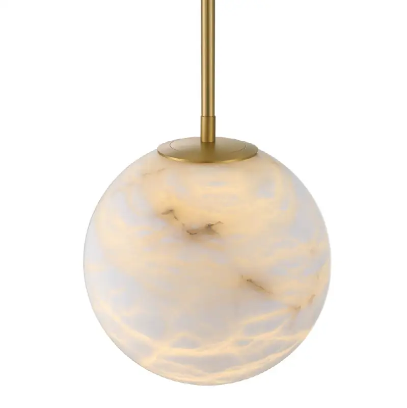 Kepler, Pendant, 15", Gold, Alabaster