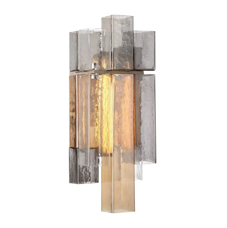 Altesa, Wall Sconce, 2-Light, 24", Chrome, Mixed Glass