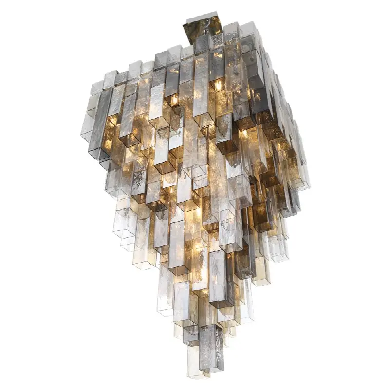 Altesa, Chandelier, 46-Light, 59", Chrome, Mixed Glass