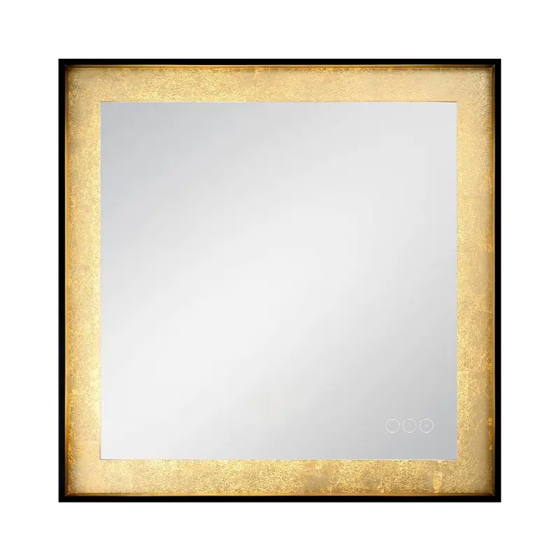 Anya, Mirror, 32" X 32", Anodized Black