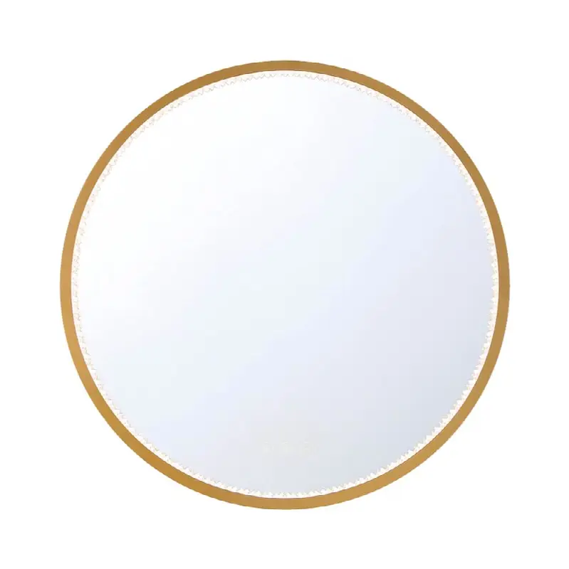Cerissa, Mirror, 30" X 30", Anodized Gold