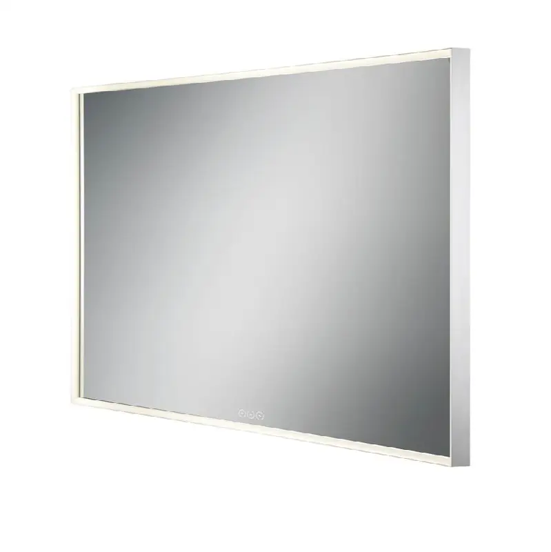 Lumo, Mirror, 32" X 60", Anodized Silver, White N/A