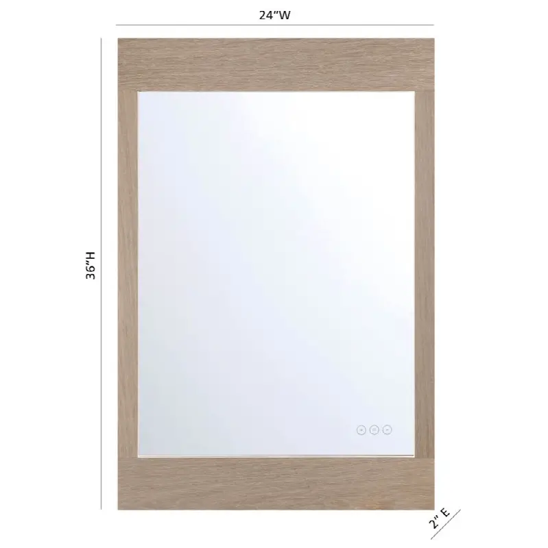 Mogano, Mirror, 24" X 36", White Oak