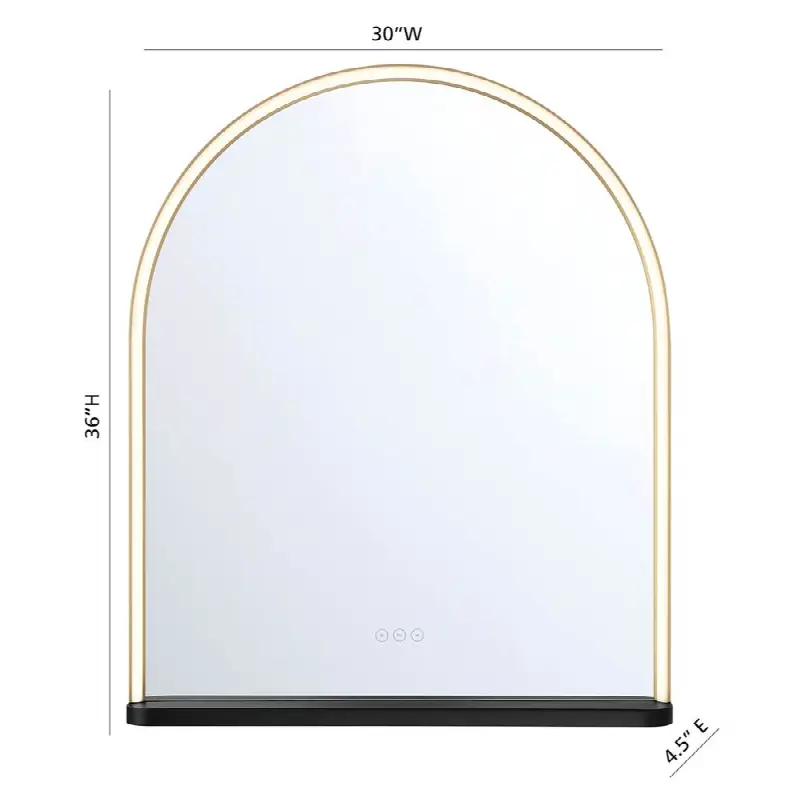 Serin, Mirror, 30" X 36", Gold-Black Mix