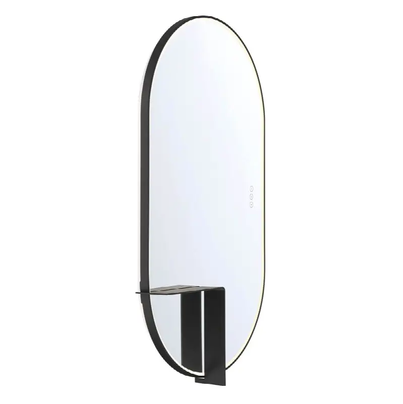 Linden, Mirror, 24" X 42", Matte Black
