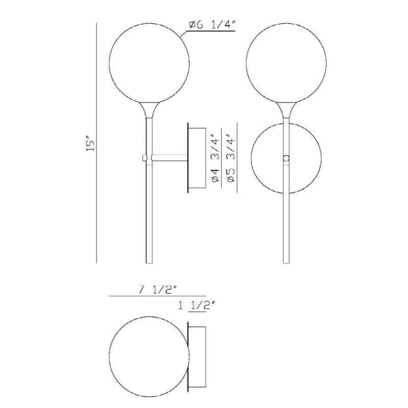 Iissa, Wall Sconce, 19", Matte Black, Clear Glass