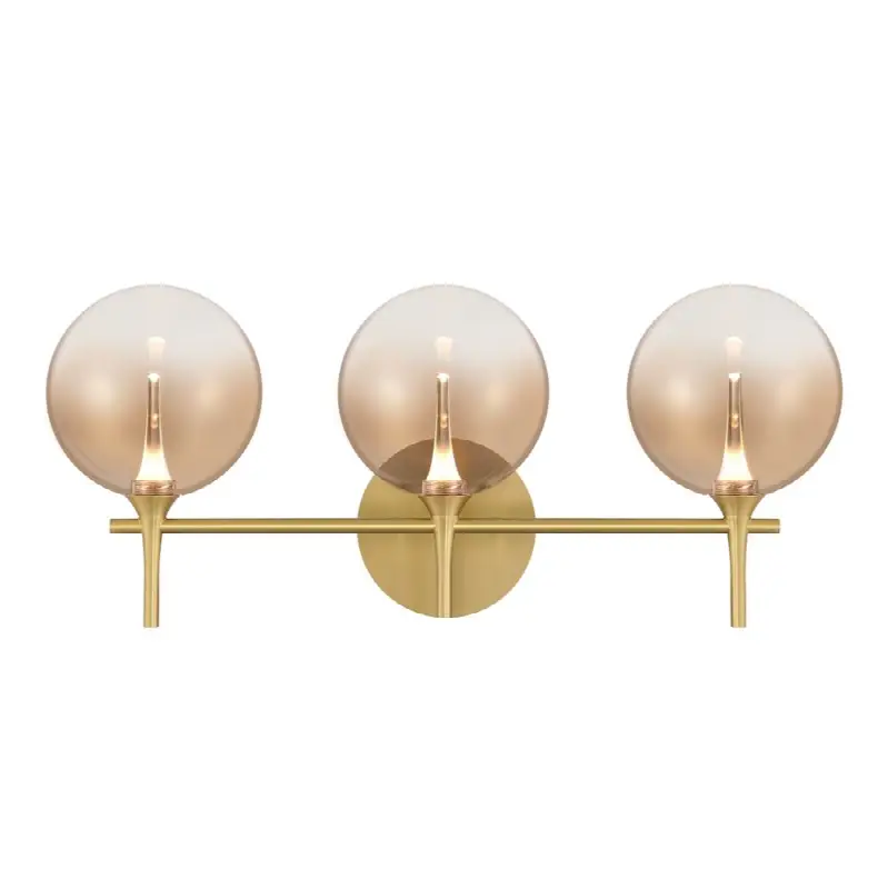 Iissa, Vanity, 3Lt, Gold, Amber Glass