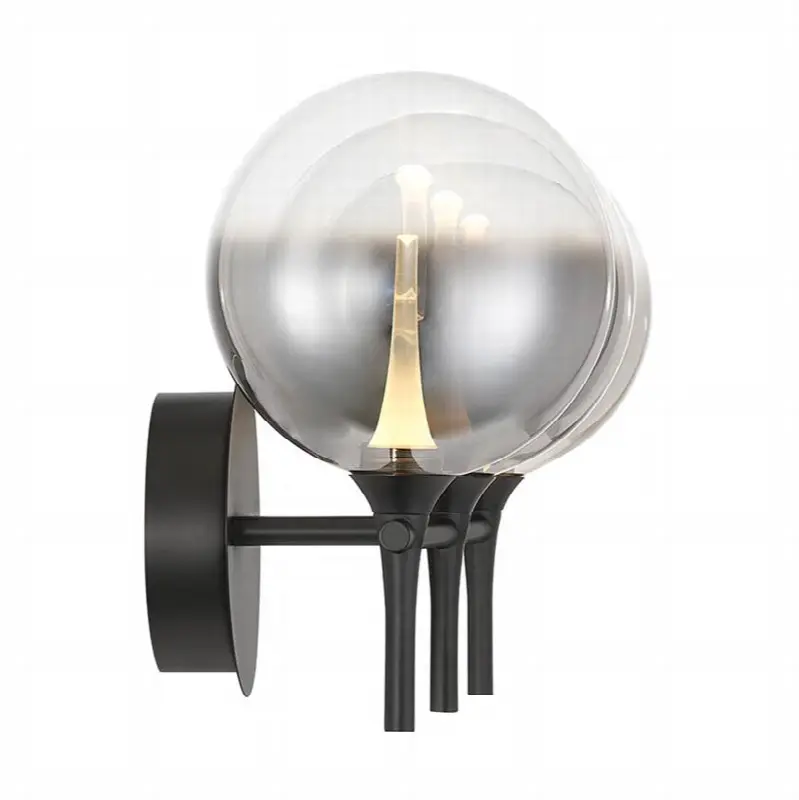 Iissa, Vanity, 3Lt, Matte Black, Smoked Glass