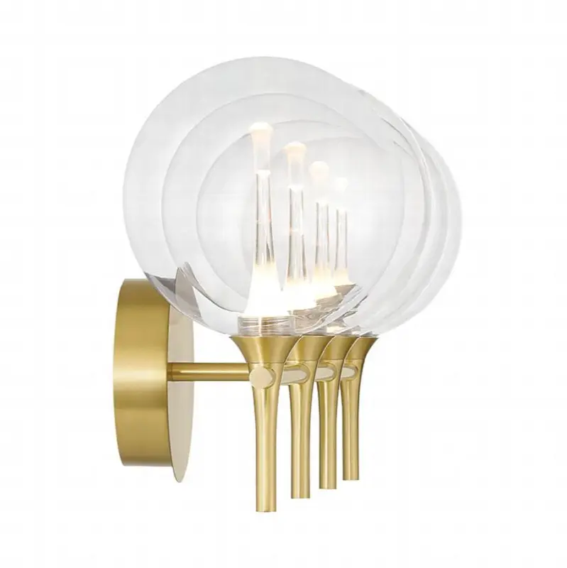 Iissa, Vanity, 4Lt, Gold, Clear Glass