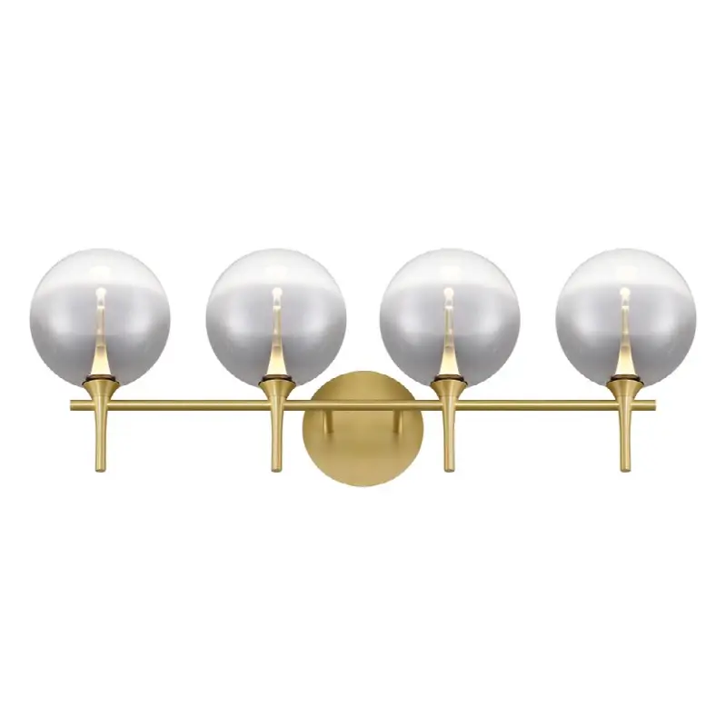 Iissa, Vanity, 4Lt, Gold, Smoked Glass
