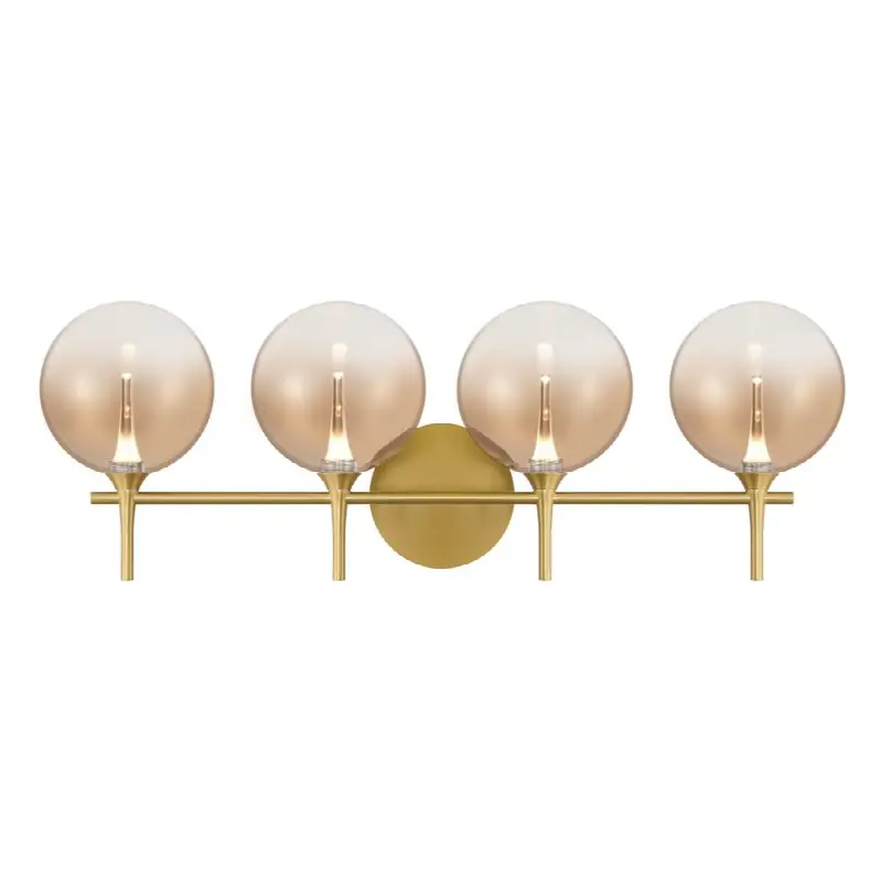 Iissa, Vanity, 4Lt, Gold, Amber Glass