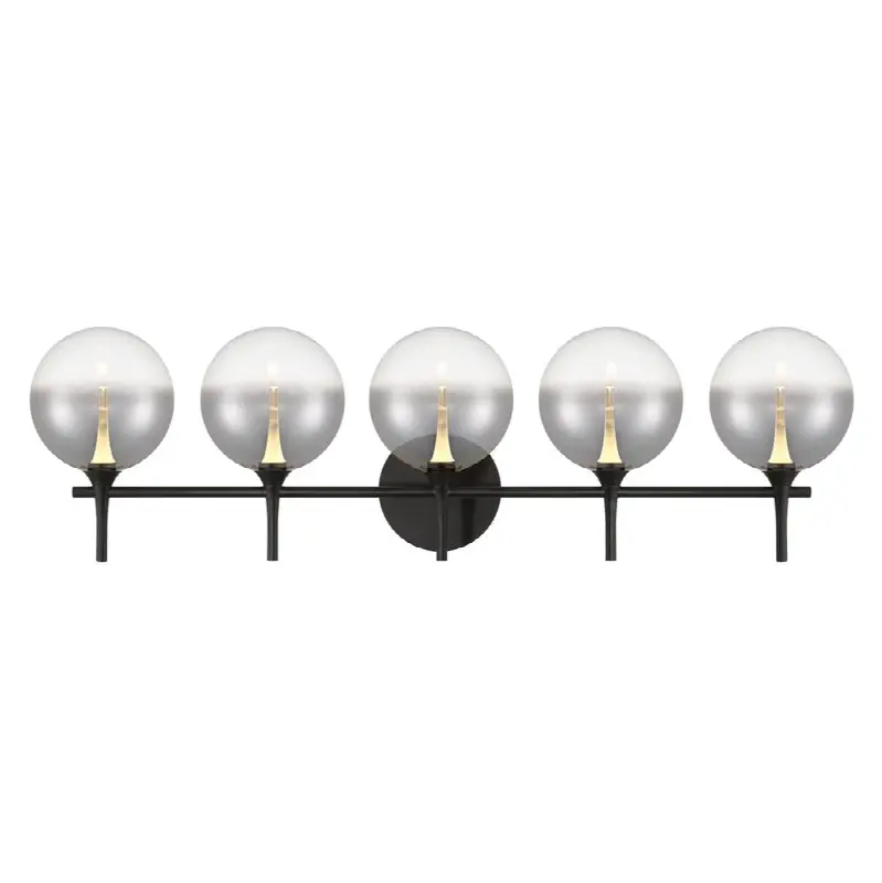 Iissa, Vanity, 5Lt, Matte Black, Smoked Glass