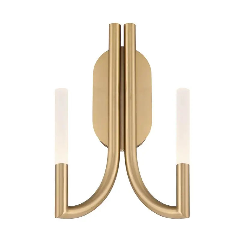 Olette, Wall Sconce, 2-Light, 17", Gold, Frosted Acrylic