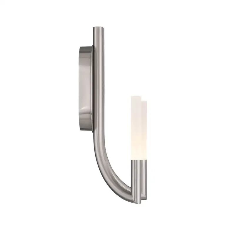 Olette, Wall Sconce, 2-Light, 17", Brushed Nickel, Frosted Acrylic