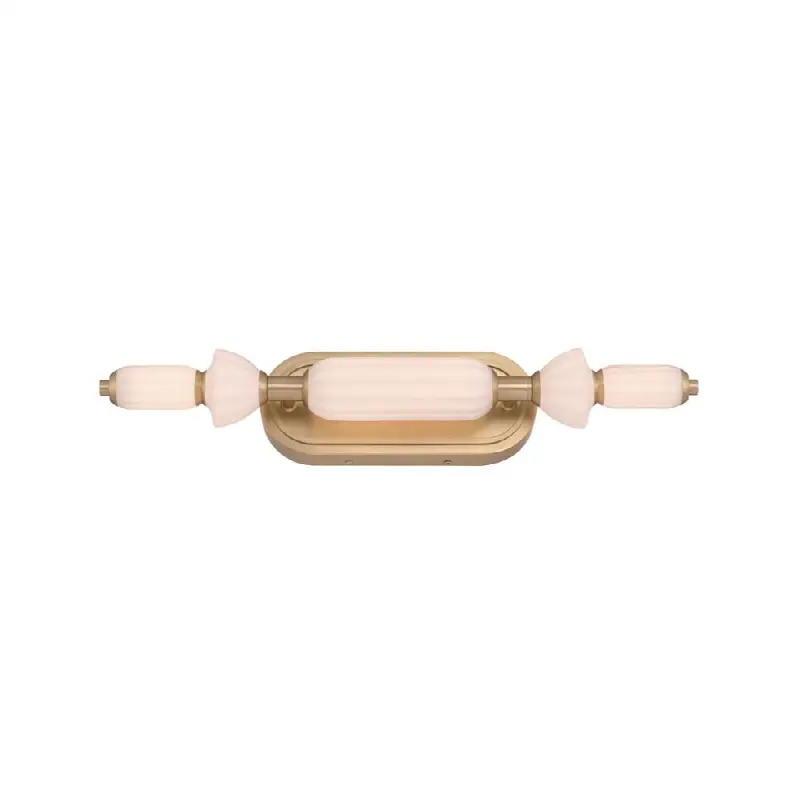 Lansdowne, Vanity, 22", Gold, Opal Glass