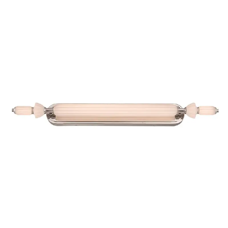Lansdowne, Vanity, 39", Polished Nickel, Opal Glass