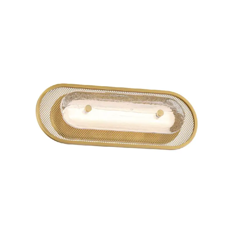 Tramore, Wall Sconce, 16", Gold, Silver Glass